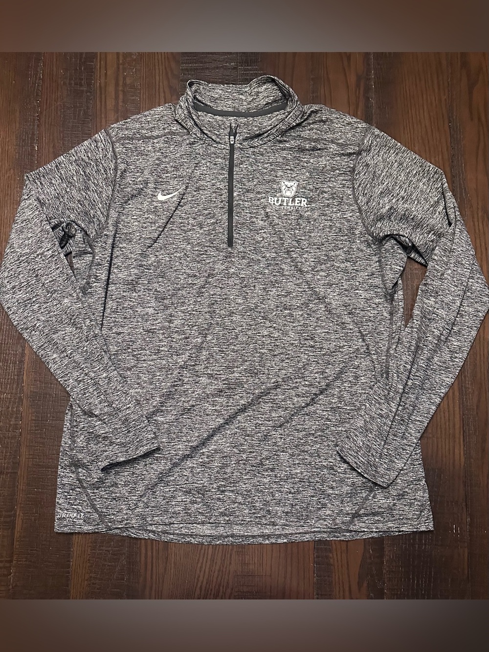 Nike Dri-Fit Grey Quarter Zip Butler Bulldogs Size XL - Excellent Condition